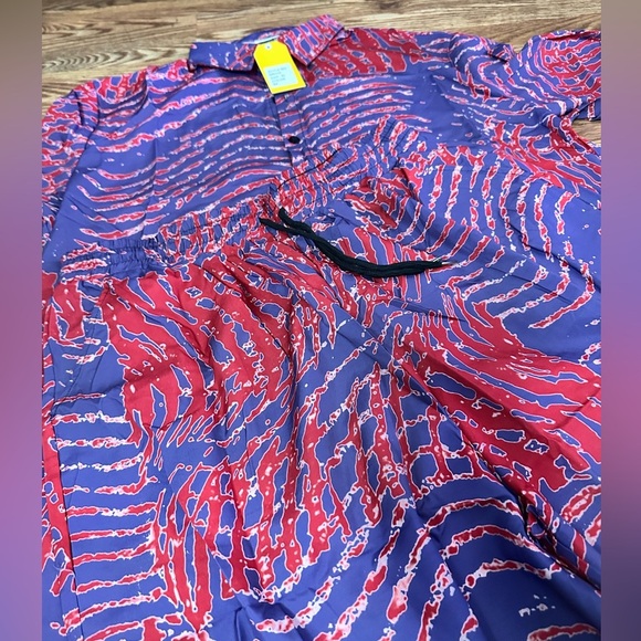 NWT Tanderin Men's Hawaiian Short Set XL - Picture 7 of 10